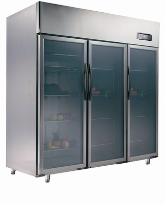 1500L frigoriferi di vetro del grado commerciale della porta dell'asiatico tre, 1830x800x1930