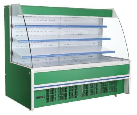 Dispositivo di raffreddamento aperto del refrigeratore del supermercato della vetrina della latteria piattaforma aperta dritta dell'esposizione della multi