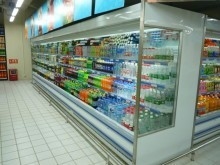 Il refrigeratore aperto di Multideck della bevanda di energia, personalizza il frigorifero dell'esposizione di Multideck