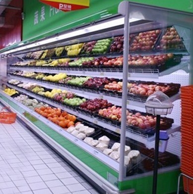 Refrigeratore aperto del supermercato/verticalmente frigorifero commerciale per frutta