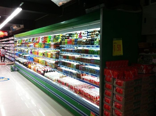 Refrigeratore aperto aperto dinamico di Multideck evaporatore/del fan per il supermercato/posto commerciale
