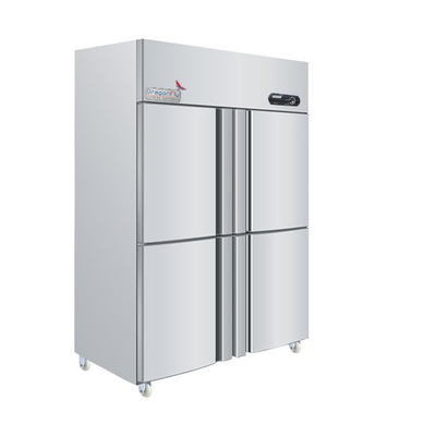 frigorifero a quattro porte della porta francese 350W, frigorifero dritto e congelatore
