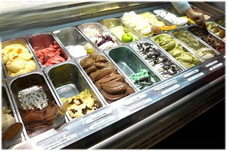 Gelato dell'acciaio inossidabile della stazione del dessert che immerge i carri armati del congelatore 16 dell'esposizione