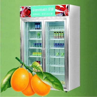 dispositivo di raffreddamento dell'esposizione della bevanda di 2 porte per la fabbrica dell'OEM Guanzghou del forno