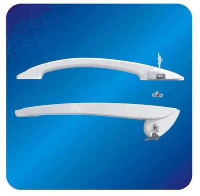 Arco esterno ABS frigorifero o congelatore Door Handle Hardware con serratura 385 * 32 * 50 mm