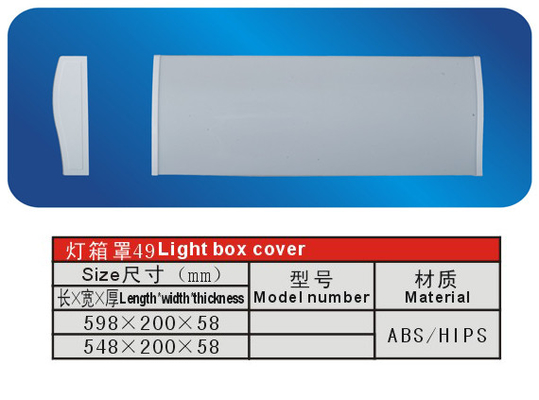 ABS personalizzato / fianchi frigorifero congelatore parti con Light Box Cover mm 598 548 mm