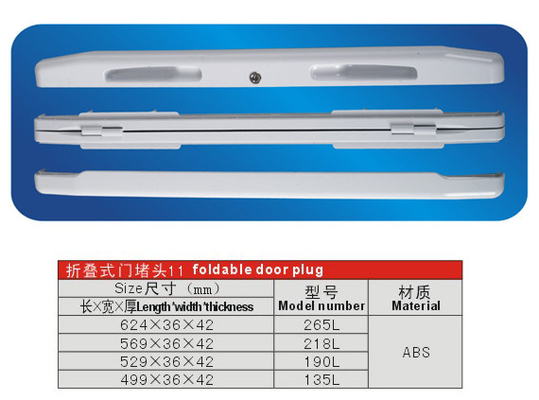 Custom ABS frigorifero congelatore parti pieghevole porta spina bianca 265 L 218 L 190 L 135 L