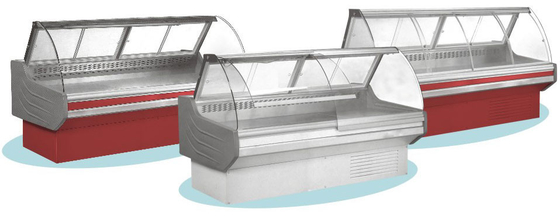 Dispositivo di raffreddamento dell'esposizione carne rossa/bianca, 0°C - la ghiottoneria 10°C visualizza il frigorifero per il negozio