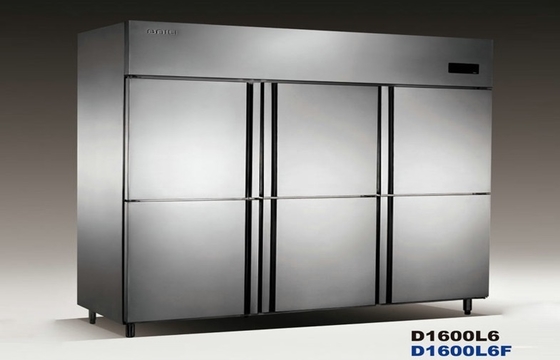 D1300L4 surgelatore dritto inossidabile 1600L, congelatore di frigorifero commerciale
