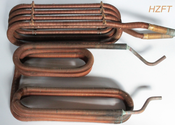 Scambiatore di calore della bobina dell'aletta del nichel del rame di iso nel condensatore di refrigerazione/evaporatore di refrigerazione