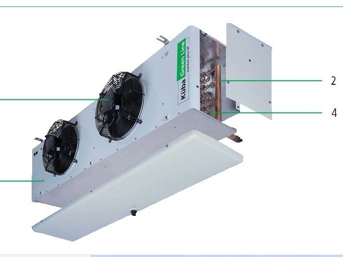 Evaporatore di refrigerazione di Gea Kuba Ceiling Type per conservazione frigorifera del supermercato